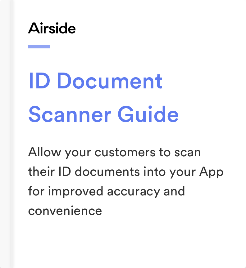Airside Mobile ID Document Scanner Guide