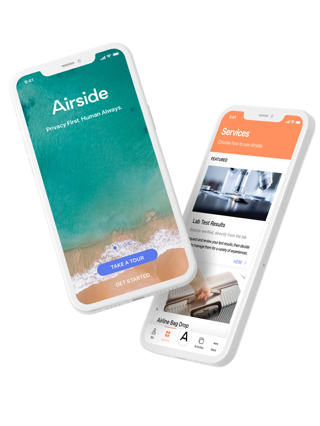 Airside personal digital identity id health passport app