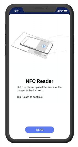 Airside NFC Passport Scanner Airside NFC Passport Scanner