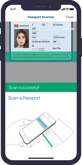 Airside Mobile ID Document Scanner Airside Mobile ID Document Scanner Enroll identities